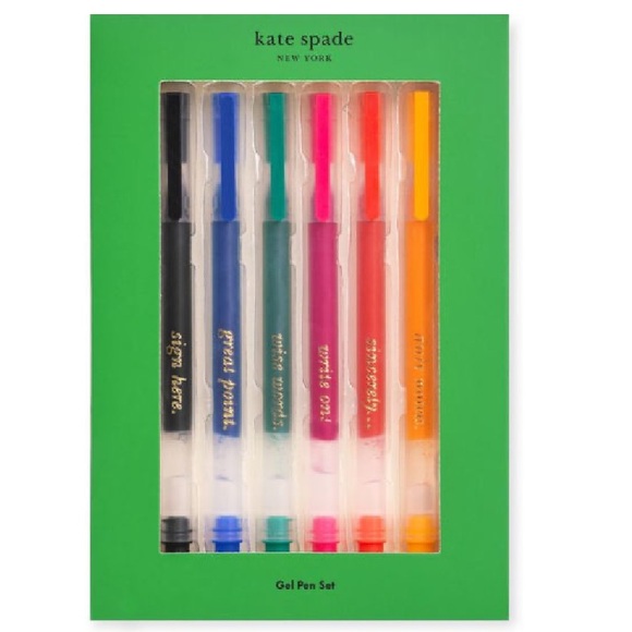 🆕 Kate Spade  Great Point Gel Pen Set 6 - Picture 3 of 5